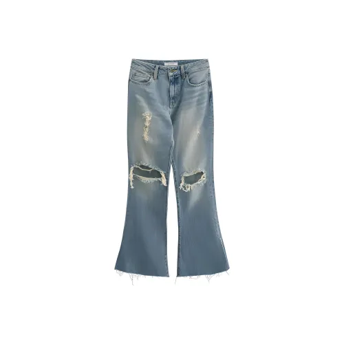 MOUSSY 111 Светло-синие Женские Джинсы