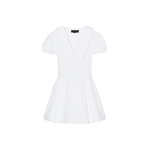 ZARA Короткий рукав платье женское белое