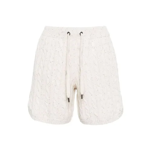 BRUNELLO CUCINELLI SS24 Повседневные шорты Женские Айвори