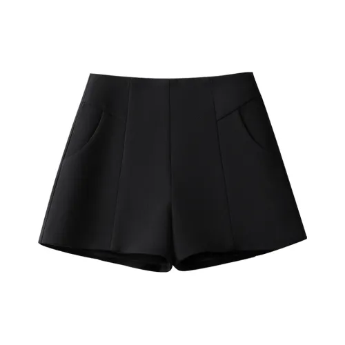 Cypress House Повседневные шорты Женские Черные