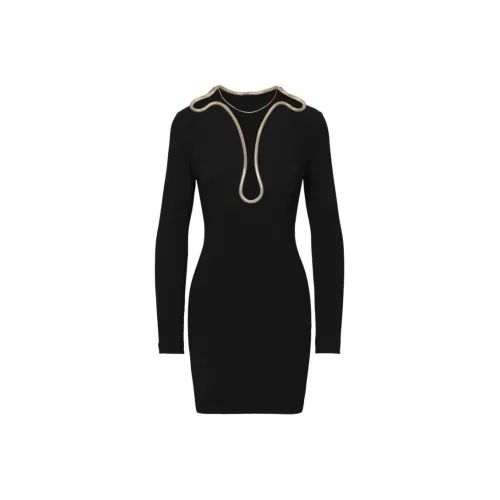 STELLA MCCARTNEY Black Женские Длинные Платья с Рукавами