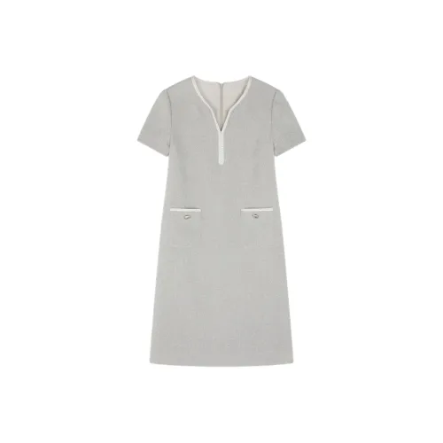 IHIMI Короткий рукав Платье Женское Calm Роскошный серый