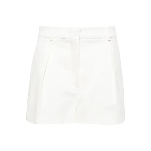 SportMax Слоновая кость Женские Повседневные шорты