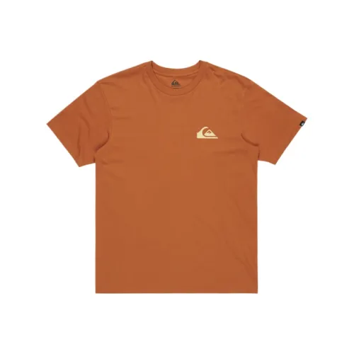 Quiksilver Хаки Мужские T-рубашки