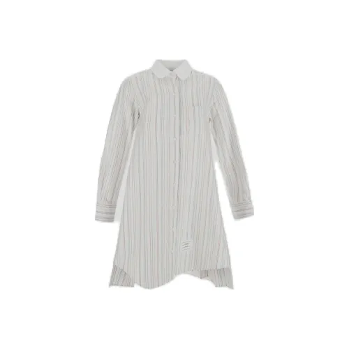 THOM BROWNE Многоцветные Женские Длинные Платья с Рукавами