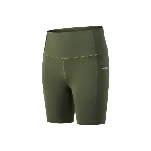 Saucony Повседневные шорты Женские Коричнево-кофейный