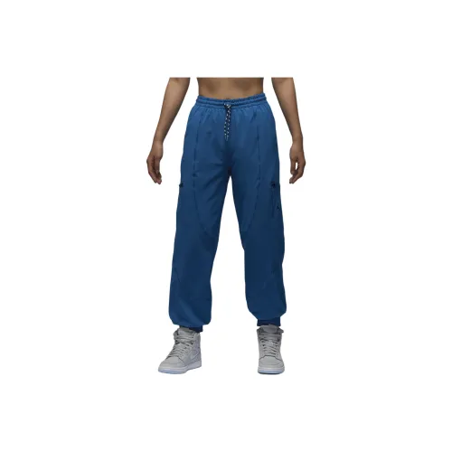 Jordan Спортивные Вязаные Тренировочные Штаны Женские Синие