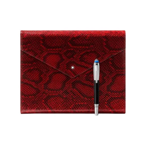 MONTBLANC Кожа Ноутбук Чехол Сумка Аксессуар Унисекс Красный и Черный