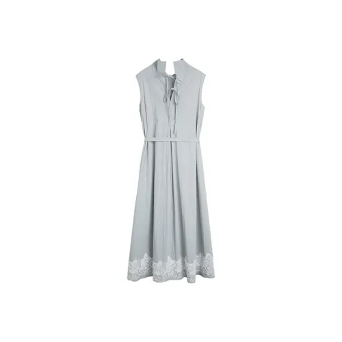 ELLE Без рукавов Платье Женское Сине-зеленое