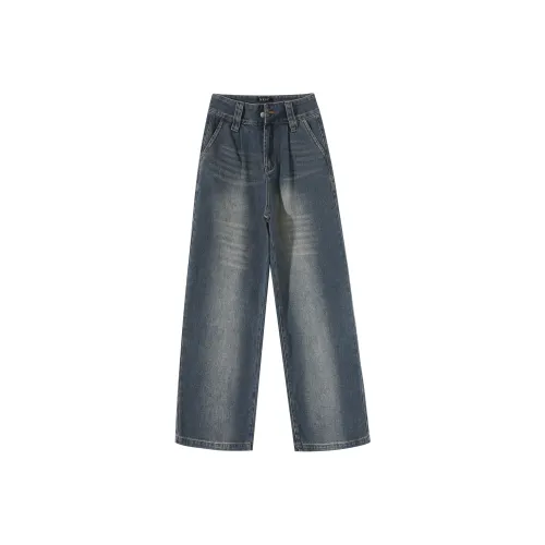 MKBY Винтажные синие женские джинсы