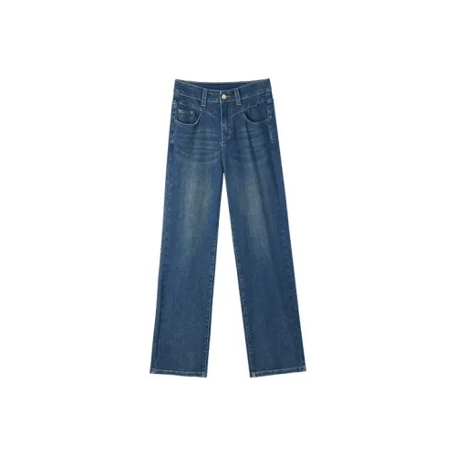 HIPPIEMISS Джинсы Женские Винтаж Синий