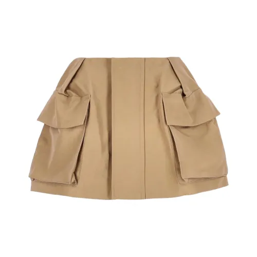 sacai Бежевые Женские Повседневные шорты