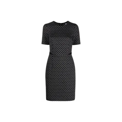 KARL LAGERFELD Короткий рукав Платье Женское Черное