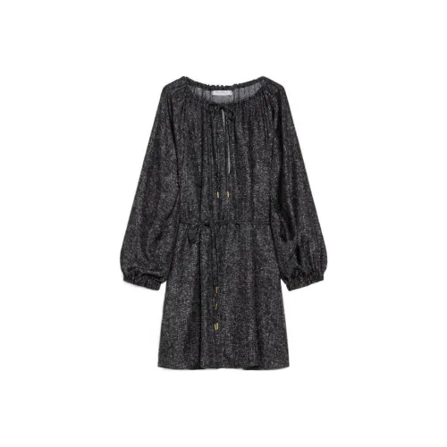 MaxMara Длинное платье с длинными рукавами женское антрацовый цвет