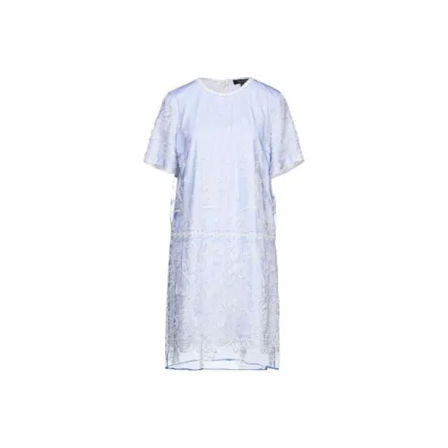 Burberry Фиолетовые Женские Платья с Коротким Рукавом