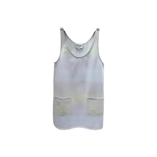 CHANEL Без рукавов Платье Женское Светло-Розовое