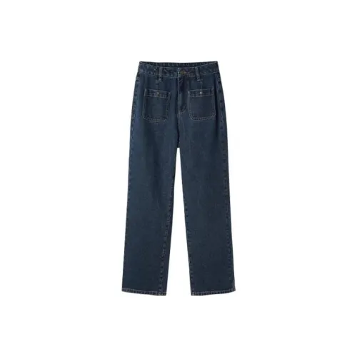Pit Джинсы Женские Темно-Джинсовый Синий