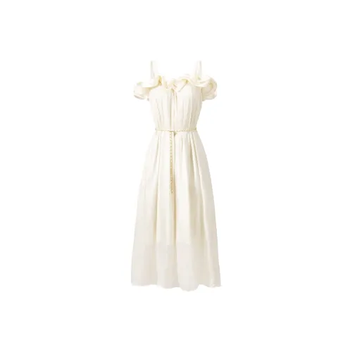 CHICHY CHICHY Размер Сестра Коллекция Slip Платье Женские Кремовый Абрикос Белый