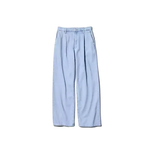 UNIQLO Denim Series Розовые/Синие Женские Джинсы