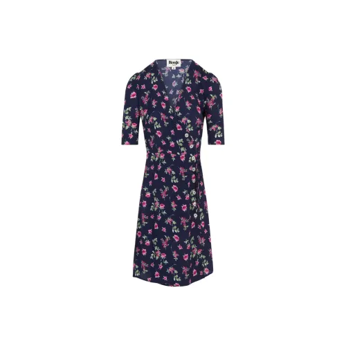 Rouje GABINETTE Платье Короткое с короткими рукавами Женское Морской синий