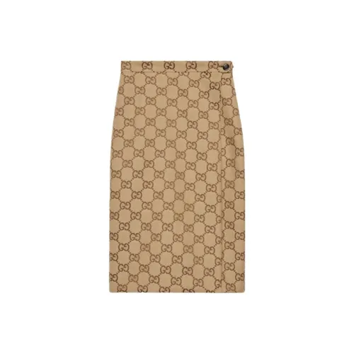 GUCCI x Balenciaga Платье-миди Женское Коричневое