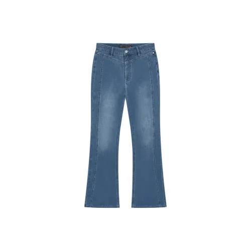 Fun Blue Women's Jeans Веселье Синий Женские Джинсы