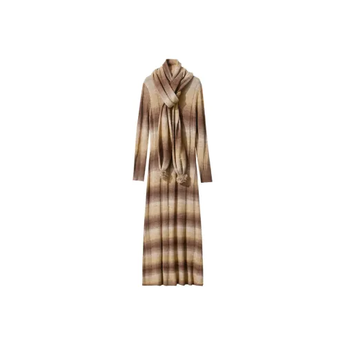 AMII Длинное платье с длинными рукавами женское