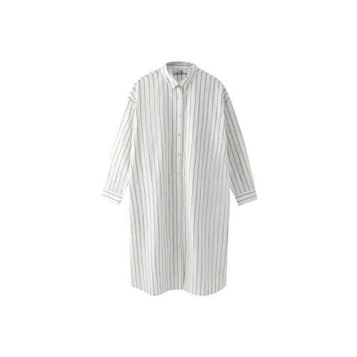 Muji Женские Длинные Платья с Рукавами