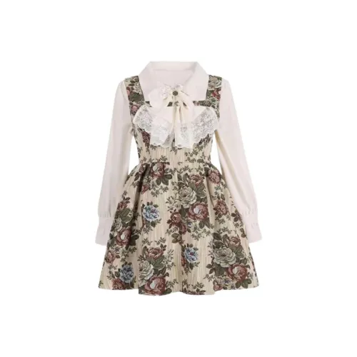 AFGGD Длинное платье с длинными рукавами женское овсяный цвет розовый