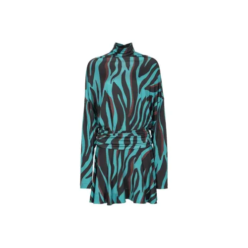 PINKO Синий Женские Длинные Платья с Рукавами