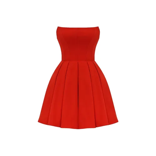 HOUSE OF CB EMMANUELA Без рукавов Платье Женское Томат Томатный Красный