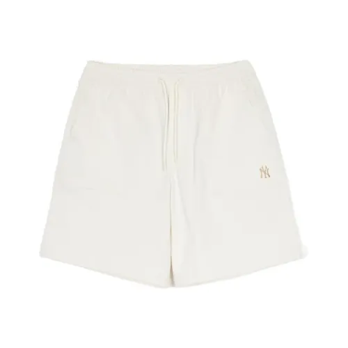 Mlb Base Logo New York Yankees Повседневные шорты Женские Бежевые