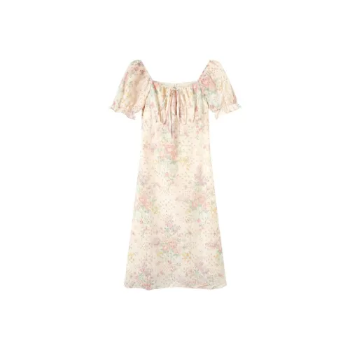 QUIET ANGEL Многоцветные Женские Короткие Платья с Рукавами