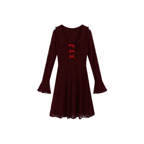 ETSE Длинное платье с длинными рукавами женское