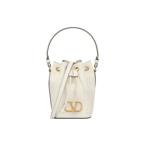 Valentino Овчина Сумка-ведро Сумка на плечо Сумка мини Женская Цвет слоновая кость