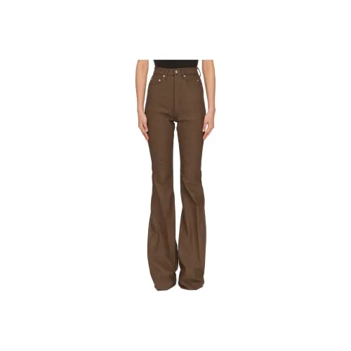 RICK OWENS совместный бренд RO FW24 Джинсы Женские Бобовый