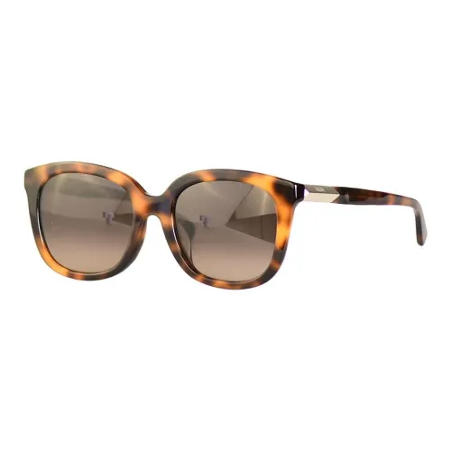 MCM Пластиковая оправа Квадратные Солнцезащитные очки Женские Черепаховый цвет