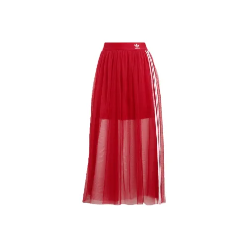 adidas originals Red Женские Повседневные длинные юбки