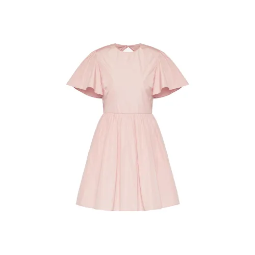 RED VALENTINO SS22 Короткий рукав Платье Женское Светло-розовое
