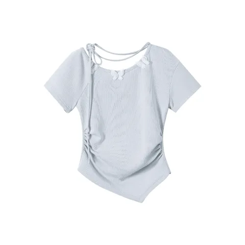 TOUCH Светло-синие Женские футболки T-рубашки