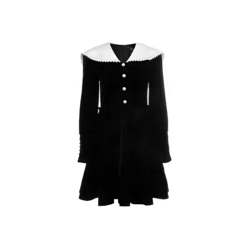 AIVEI Длинное платье с длинным рукавом женское черное