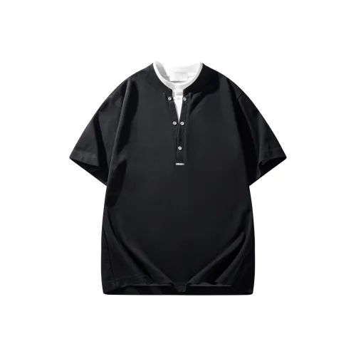 HZWH Мужские черные футболки