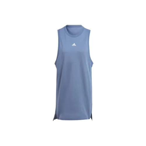 Adidas Sportswear Resort GRAPHIC TANK Платье Без рукавов Платье Женское Синий