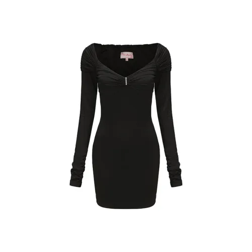 NANA JACQUELINE Длинное платье с длинными рукавами женское