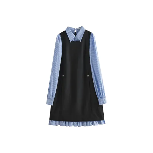 FANSILANEN Длинное платье с длинными рукавами женское