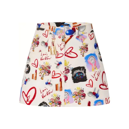 LOUIS VUITTON FW21 Повседневные короткие юбки Женские Многоцветный