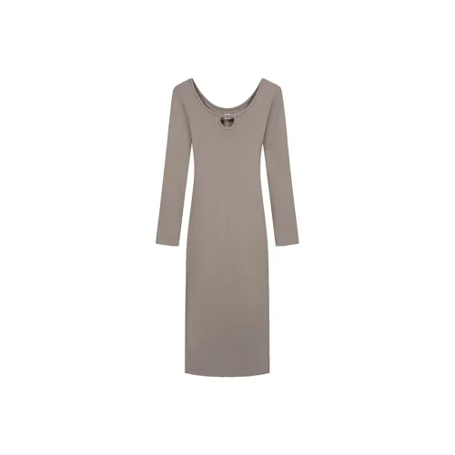 PZGE Длинное платье с длинным рукавом женское