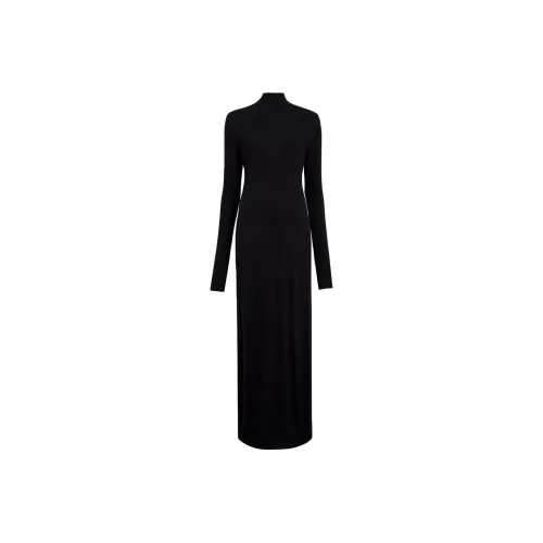 KHAITE FW24 Norla Платье Длинное с длинными рукавами Женское Черное