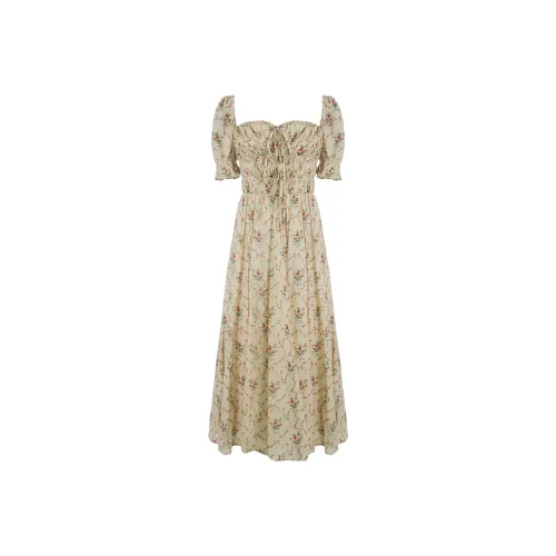 Sheep Design Короткий рукав Платье Женское Стандартный цвет