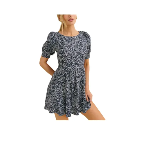 Reformation Aiyana Платье Короткий Рукав Платье Женское Largo